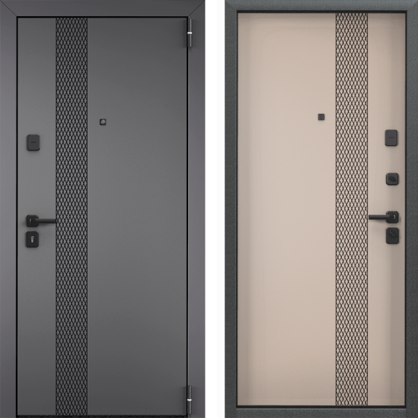 Дверь Торекс Delta Pro PP Холст вулканический D6-DL2 / Холст латте D6-DL2