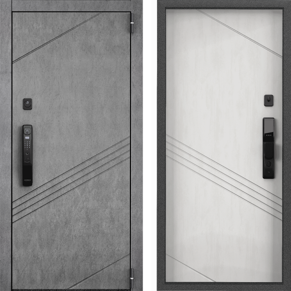 Дверь Торекс Cyber PRO PP CBR-30 Бетон графит / Бетон известковый