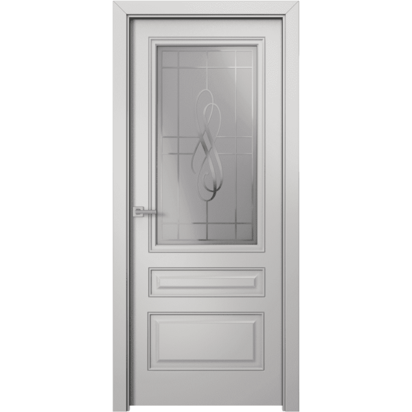 Межкомнатная дверь Bafa Bianca 3 ПО Эмаль CLEAR