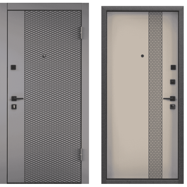 Дверь Торекс Delta Pro PP Гриджио D6-DL1 / Холст Латте D6-DL2