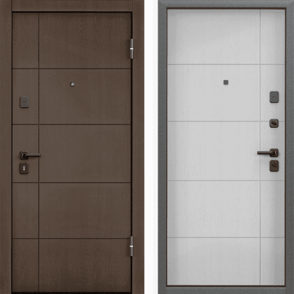 Дверь Торекс Delta Pro PP Дуб коньяк D23 / Дуб белый D23